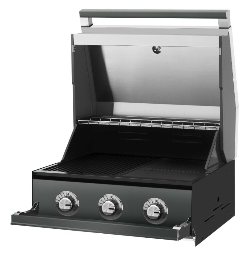 Vestavný plynový gril Beefeater 1700 Series – 3 hořáky